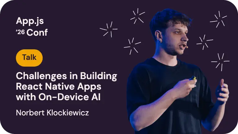 Challenges in Building React Native Apps with On-Device AI — Norbert Klockiewicz